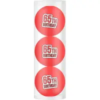 Legend Golfpresentjes-3 Golfballen 65 jaar happy birthday-Golfcadeau-Golfgadget-Golfballen-Golfer-Golfaccessoires