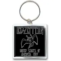 Led Zeppelin - 1977 USA Tour Sleutelhanger - Zwart