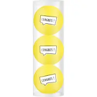 Legend Golfpresentjes-3 gefeliciteerd golfballen -congrats - Golfcadeau-Golfgadget- Verjaardag--Golfer-Golfaccessoires-Golfbal