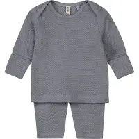 Dirkje broek + longsleeve blauw Set Jongens Katoen Ronde hals Effen - maat 86