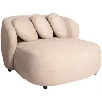 Ptmd Aphrodite Cream Loveseat Legacy 15 Dove Fabric (Beige, 122x71x116cm)