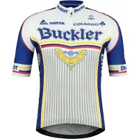 Agu Retro Buckler fietsshirt met korte mouwen en korte rits-S