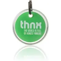 Thnx tag - Veilige QR code - Bagage/Kofferlabel/Sleutelhanger - Maat S - Groen