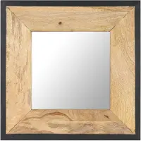 vidaXL Spiegel 50x50 cm massief mangohout