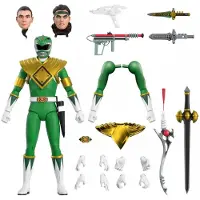 Super7 Mighty Morphin Power Rangers beeldje Ultimates Green Ranger 18 cm