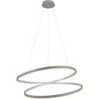 Eglo Ruotale Hanglamp - LED - Ø 70 cm - Zandkleur/Beige/Wit