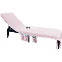 Linnick Strandlaken Ligbed Handdoek Microvezel 75x215cm (3 in 1) - light pink