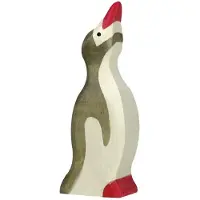 Holztiger Pinguïn, klein, met het hoofd omhoog