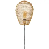Puur Mysen wandlamp 31x24x12 cm messing