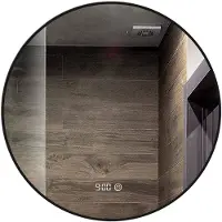 Mirlux Badkamerspiegel 60cm zwart frame