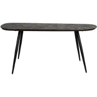 Puur Brianna ovale eettafel - donkerbruin