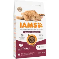 IAMS Kattenbrokken Sensitive Digestion Adult Kalkoen 3 Kg