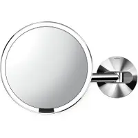 Simplehuman Sensorspiegel Wandbevestiging Netstroom Zilver