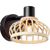 Eglo wandspot Norah zwart - 1-lichts - E14