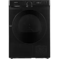 Inventum VDW9030B Wasdroger - 9kg - Warmtepompdroger - UV-hygiënefunctie - Energielabel B - Zwart