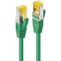 Lindy 47649 RJ45 USB-kabel CAT 6A S/FTP 3.00 m Groen Snagless, Afscherming totaal, Afgeschermd, Afscherming gevlochten, Folie afscherming, Verdraaide paren,