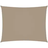 vidaXL Zonnescherm rechthoekig 2x3 m oxford stof taupe