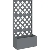 vidaXL Plantenbak met latwerk 65x33x135 cm HKC