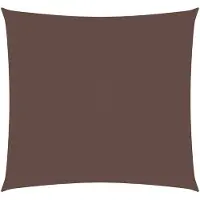 vidaXL Zonnescherm vierkant 7x7 m oxford stof bruin