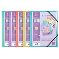 Exacompta Kréacover Pastel 3-klepsmap 56279E 55279E PP (Polypropeen) Kleurenassortiment 24 (B) x 0,2 (D) x 32 (H) cm 25 Stuks