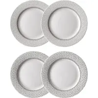Laura Ashley Set van 4 gebaksborden 20cm, 2 verschillende designs, in giftbox Wild Clematis Collectables