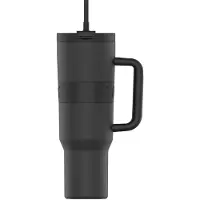 Onyx Drinkfles met Rietje 1.2 Liter - Thermosbeker voor Kinderen & Volwassenen - Zwart