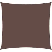 vidaXL Zonnescherm vierkant 4x4 m oxford stof bruin
