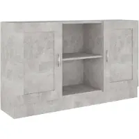 vidaXL Dressoir 120x30,5x70 cm bewerkt hout betongrijs
