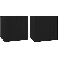 vidaXL Tv-wandmeubels 2 st 40x34,5x40 cm zwart