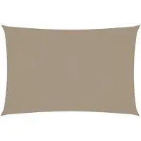 vidaXL Zonnescherm rechthoekig 2x4 m oxford stof taupe