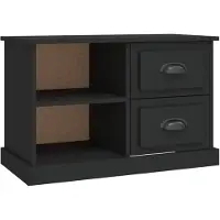 vidaXL Tv-meubel 73x35,5x47,5 cm bewerkt hout zwart