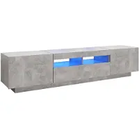 vidaXL TV-kast met LED-verlichting, betonkleur, 180x35x40 cm
