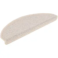 vidaXL Trapmatten zelfklevend 15 st sisal-look 65x21x4 cm berber