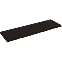 vidaXL Wandschap behandeld massief eikenhout donkerbruin