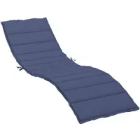vidaXL Ligbedkussen oxford stof marineblauw