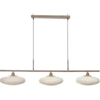 It's About Romi Glazen hanglamp Sapporo, dimbaar, crème / amber, Keuken, metaal, hanglamp