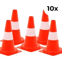 Allesveilig.nl 10-pack verkeerskegel soepel 30cm