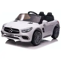 Mercedes Mercedes-Benz SL65 AMG, 12v elektrische kinderauto Wit