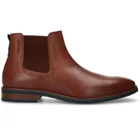 Van lier Cognac Amalfi leren chelsea boots | Maat 40