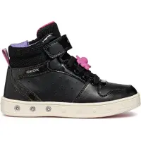 Geox J SKYLIN GIRL Meisjes Sneakers - BLACK/FUCHSIA - Maat 26