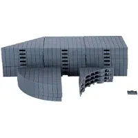 Lemax Kerstfiguur Plaza system (grey variety) - 32 pcs