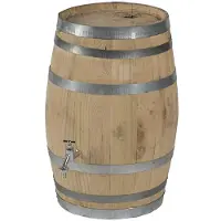 Vatenhandel Stijf Regenton 50 liter nieuw met vulgat in deksel en verchroomde kraan
