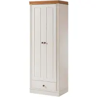 Notio Living Anita-Garderobekast - 2-deurs 1-lade - Wit