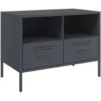 vidaXL Tv-meubel 68x39x50,5 cm staal antracietkleurig