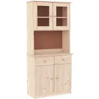 vidaXL Hoge kast ALTA 77x35x165 cm massief grenenhout
