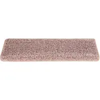 vidaXL Trapmatten 15 st 65x21x4 cm lichtroze met rechthoekige rand