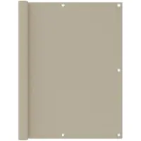 vidaXL Balkonscherm 120x400 cm oxford stof beige