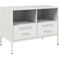 vidaXL Tv-meubel 68x39x50,5 cm staal wit