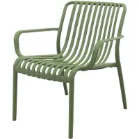 Van der Garde Tuinmeubelen Stripe Loungestoel - Mosgroen