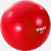 TKO Fitness Ball 65cm, Red, Chart & Pump | Europe